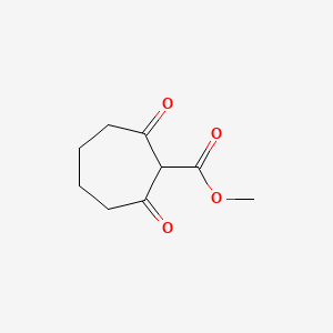 molecular formula C9H12O4 B13295337 Methyl 2,7-dioxocycloheptane-1-carboxylate 