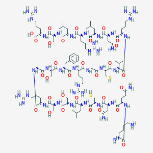 molecular formula C104H183N41O30S2 B132954 GD-6 Peptide CAS No. 141627-61-4