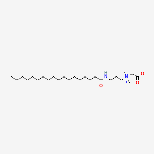 molecular formula C25H50N2O3 B1329544 1-丙胺，N-(羧甲基)-N,N-二甲基-3-[(1-氧十八烷基)氨基]，内盐 CAS No. 6179-44-8