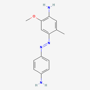 molecular formula C14H16N4O B1329545 Disperse Diazo Black 3BF CAS No. 6232-57-1