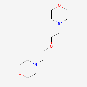 molecular formula C12H24N2O3 B1329553 Morpholine, 4,4'-(oxydi-2,1-ethanediyl)bis- CAS No. 6425-39-4