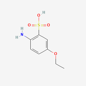 molecular formula C8H11NO4S B1329554 2-Amino-5-ethoxybenzenesulphonic acid CAS No. 6448-82-4