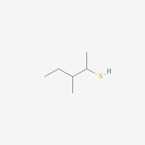 molecular formula C6H14S B13295564 3-Methylpentane-2-thiol 