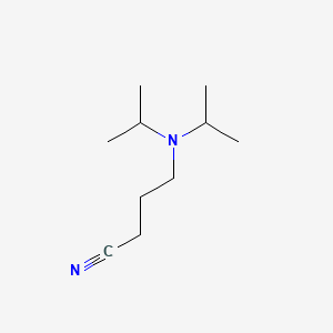 molecular formula C10H20N2 B1329558 4-(Diisopropylamino)butanenitrile CAS No. 13858-50-9