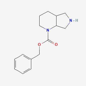 molecular formula C15H20N2O2 B13295647 benzyl octahydro-1H-pyrrolo[3,4-b]pyridine-1-carboxylate 
