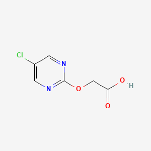 molecular formula C6H5ClN2O3 B13295699 2-[(5-Chloropyrimidin-2-yl)oxy]aceticacid 