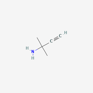 molecular formula C5H9N B1329570 2-methylbut-3-yn-2-amine CAS No. 2978-58-7