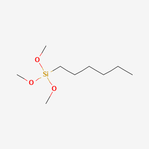 molecular formula C9H22O3Si B1329574 Hexyltrimethoxysilane CAS No. 3069-19-0