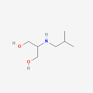 molecular formula C7H17NO2 B13295793 2-[(2-Methylpropyl)amino]propane-1,3-diol 