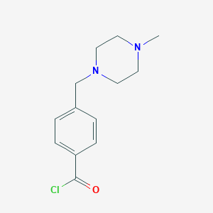 molecular formula C13H17ClN2O B132958 4-(4-Methylpiperazin-1-ylmethyl)benzoyl chloride CAS No. 148077-69-4