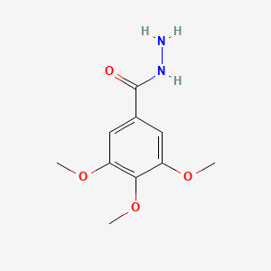 molecular formula C10H14N2O4 B1329584 3,4,5-Trimethoxybenzohydrazide CAS No. 3291-03-0