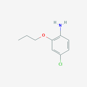 molecular formula C9H12ClNO B13295962 4-Chloro-2-propoxyaniline 
