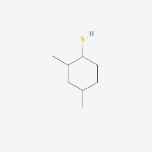 molecular formula C8H16S B13295989 2,4-Dimethylcyclohexane-1-thiol 
