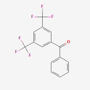 molecular formula C15H8F6O B1329599 3,5-Bis(trifluoromethyl)benzophenone CAS No. 21221-93-2