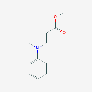 molecular formula C12H17NO2 B1329603 beta-Alanine, N-ethyl-N-phenyl-, methyl ester CAS No. 21608-06-0