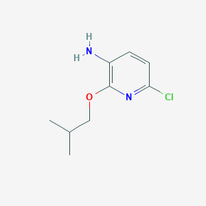 molecular formula C9H13ClN2O B13296047 6-Chloro-2-(2-methylpropoxy)pyridin-3-amine 