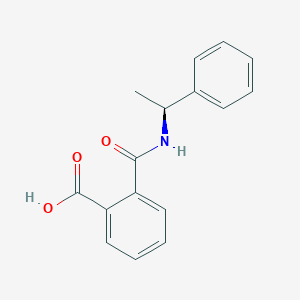molecular formula C16H15NO3 B1329606 (S)-2-((1-phenylethyl)carbamoyl)benzoic acid CAS No. 21752-36-3