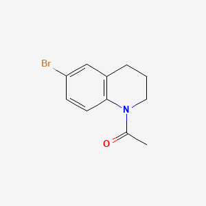 molecular formula C11H12BrNO B1329613 1-Acetyl-6-bromo-1,2,3,4-tetrahydroquinoline CAS No. 22190-40-5