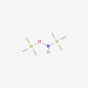 molecular formula C6H19NOSi2 B1329617 N,O-Bis(trimethylsilyl)hydroxylamine CAS No. 22737-37-7