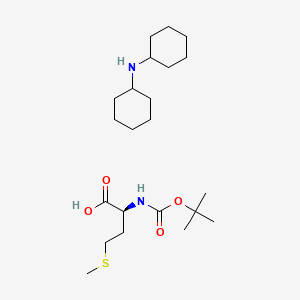 molecular formula C22H42N2O4S B1329619 N-cyclohexylcyclohexanamine;(2S)-2-[(2-methylpropan-2-yl)oxycarbonylamino]-4-methylsulfanylbutanoic acid CAS No. 22823-50-3