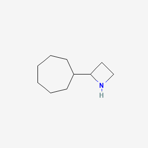 molecular formula C10H19N B13296205 2-Cycloheptylazetidine 