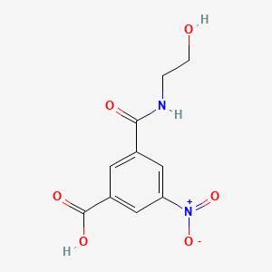 molecular formula C10H10N2O6 B1329622 3-((2-Hydroxyethyl)carbamoyl)-5-nitrobenzoic acid CAS No. 22871-56-3