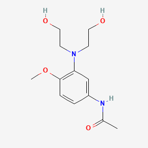 molecular formula C13H20N2O4 B1329629 N-(3-(Bis(2-hydroxyethyl)amino)-4-methoxyphenyl)acetamide CAS No. 24530-67-4