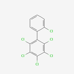 molecular formula C12H4Cl6 B1329637 2,2',3,4,5,6-Hexachlorobiphenyl CAS No. 26601-64-9