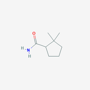 B132964 2,2-Dimethylcyclopentane-1-carboxamide CAS No. 153580-07-5