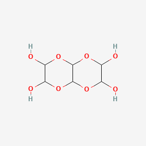 molecular formula C6H10O8 B1329646 Glyoxal trimer dihydrate CAS No. 4405-13-4