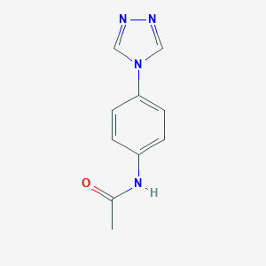 molecular formula C10H10N4O B132965 N-[4-(4H-1,2,4-triazol-4-yl)phenyl]acetamide CAS No. 154594-15-7
