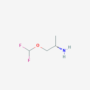 molecular formula C4H9F2NO B13296517 (S)-1-(Difluoromethoxy)propan-2-amine 