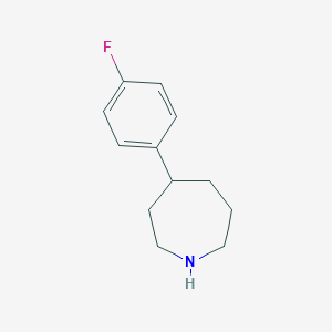 molecular formula C12H16FN B13296520 4-(4-Fluorophenyl)azepane 