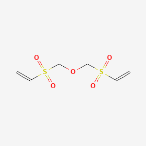 molecular formula C6H10O5S2 B1329653 双(乙烯基磺酰甲基)醚 CAS No. 26750-50-5