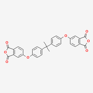 molecular formula C31H20O8 B1329655 2,2-Bis(4-(3,4-dicarboxyphenoxy)phenyl)propane dianhydride CAS No. 38103-06-9