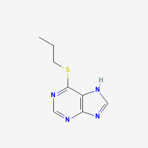molecular formula C8H10N4S B1329667 6-(Propylthio)purine CAS No. 6288-93-3