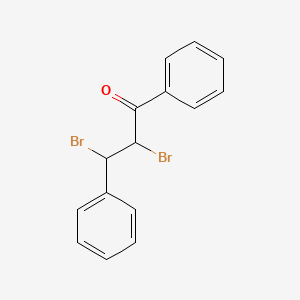 molecular formula C15H12Br2O B1329671 2,3-Dibromo-3-phenylpropiophenone CAS No. 611-91-6