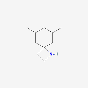 molecular formula C10H19N B13296784 6,8-Dimethyl-1-azaspiro[3.5]nonane 