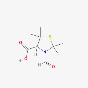 molecular formula C9H15NO3S B1329683 3-Formyl-2,2,5,5-tetramethylthiazolidine-4-carboxylic acid CAS No. 55234-12-3