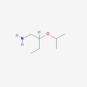 molecular formula C7H17NO B13296848 2-(Propan-2-yloxy)butan-1-amine 