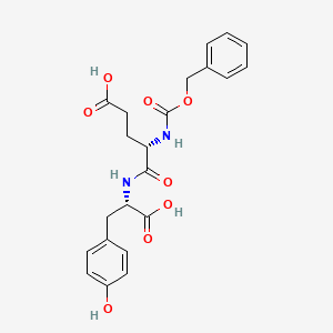 molecular formula C22H24N2O8 B1329689 Benzyloxycarbonylglutamyltyrosine CAS No. 988-75-0