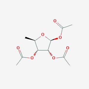 molecular formula C₁₁H₁₆O₇ B132969 1,2,3-Tri-O-acetyl-5-deoxy-beta-D-ribofuranose CAS No. 62211-93-2