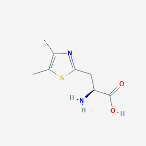 molecular formula C8H12N2O2S B13296917 (2S)-2-Amino-3-(dimethyl-1,3-thiazol-2-yl)propanoic acid 
