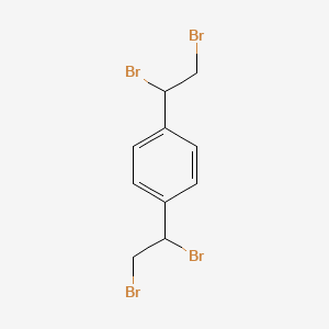 molecular formula C10H10Br4 B1329692 1,4-Bis(1,2-dibromoethyl)benzene CAS No. 25393-98-0