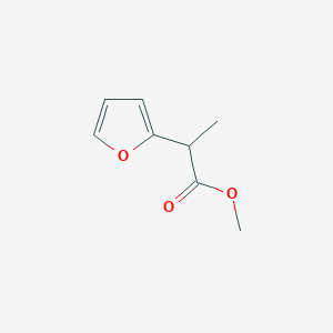 molecular formula C8H10O3 B13296996 Methyl 2-(furan-2-yl)propanoate 
