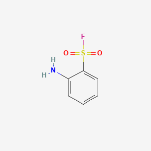 molecular formula C6H6FNO2S B1329702 2-Aminobenzenesulphonyl fluoride CAS No. 392-86-9