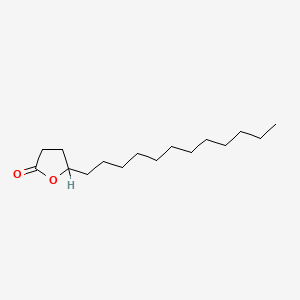 molecular formula C16H30O2 B1329706 2(3H)-Furanone, 5-dodecyldihydro- CAS No. 730-46-1