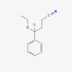 molecular formula C12H15NO B1329711 4-ETHOXY-4-PHENYLBUTYRONITRILE CAS No. 71172-39-9