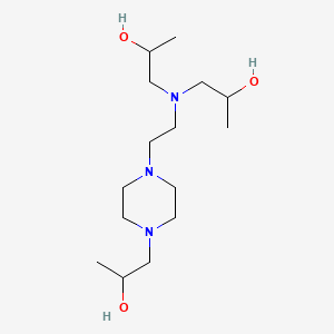 molecular formula C15H33N3O3 B1329713 1-(2-(N,N-Bis(2-hydroxypropyl)amino)ethyl)-4-(2-hydroxypropyl)piperazine CAS No. 3768-41-0