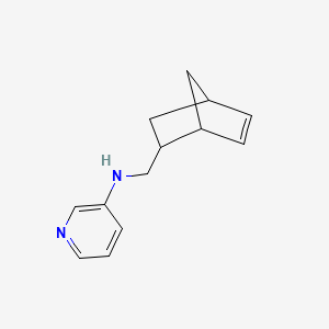 molecular formula C13H16N2 B13297196 N-{bicyclo[2.2.1]hept-5-en-2-ylmethyl}pyridin-3-amine 